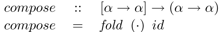 Compose as a fold