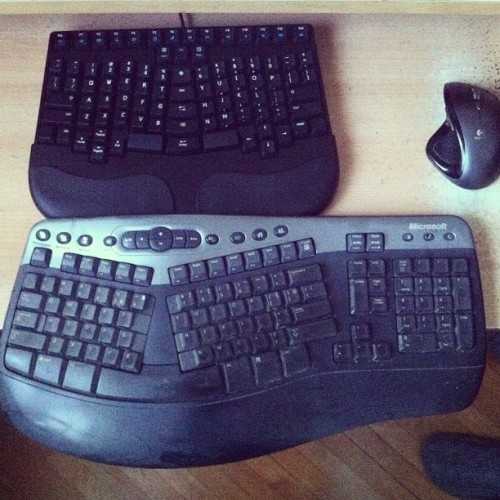 Old ergonomic compared to new