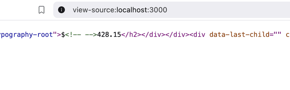 Initially static HTML