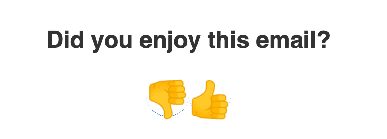 Newsletter feedback widget