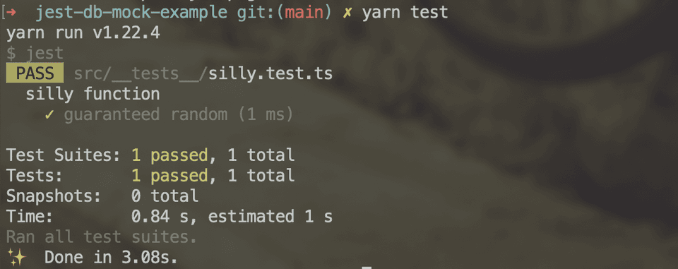 Successful test run