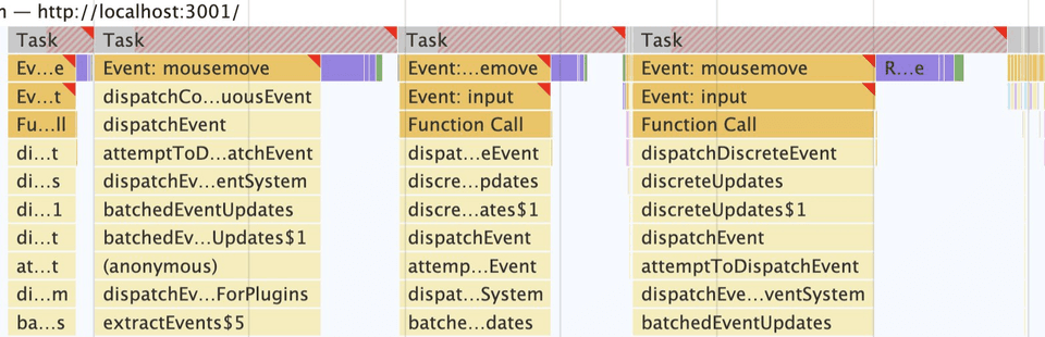 Working code, startTransition disabled