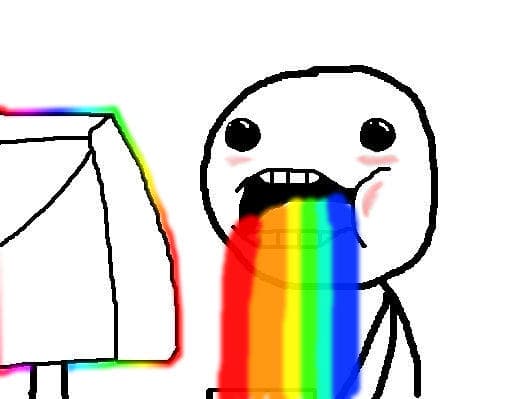 Vomiting rainbows