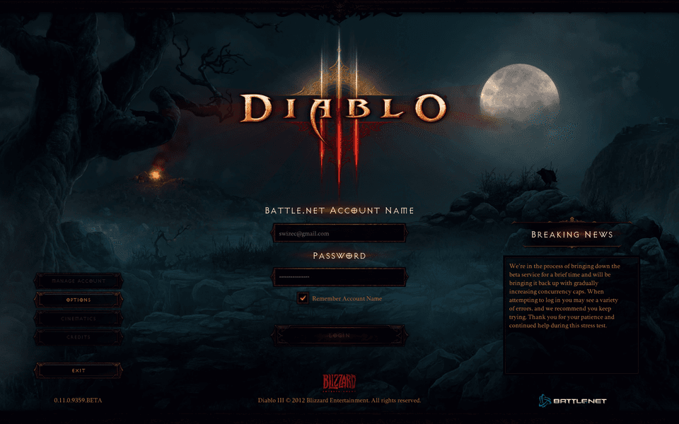 Even the login screen looks good