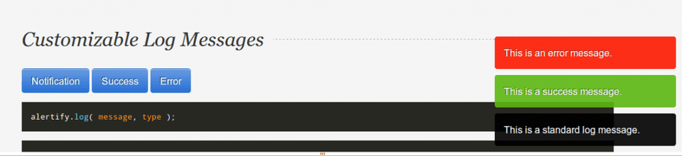 Log messages