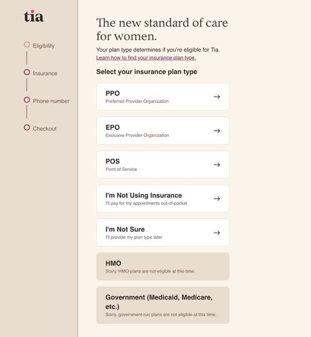 First step of signup as it looks today after a few iterations