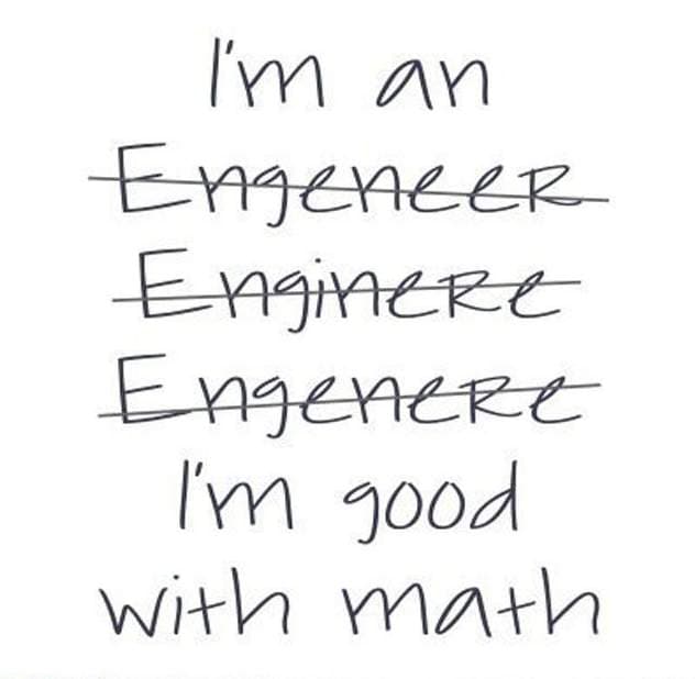Funny engineer spelling