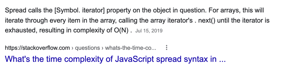 Spread is O(n)