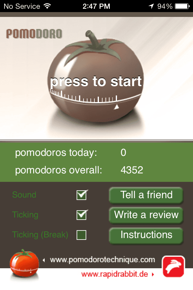 My old pomodoro timer My old pomodoro timer
