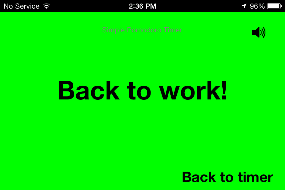 Back to work! Back to work!