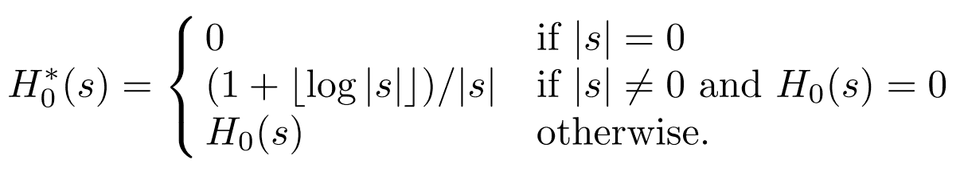0-th order entropy for highly compressible strings 0-th order entropy for highly compressible strings