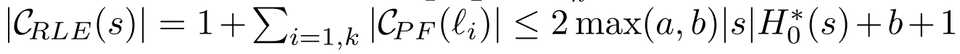 Length of C<sub>RLE</sub> Length of CRLE
