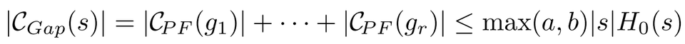 C<sub>Gap</sub> bound CGap bound