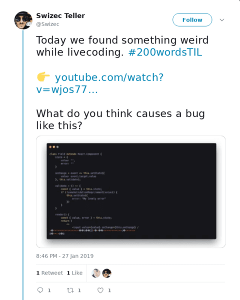 https://twitter.com/Swizec/status/1089746524748140544