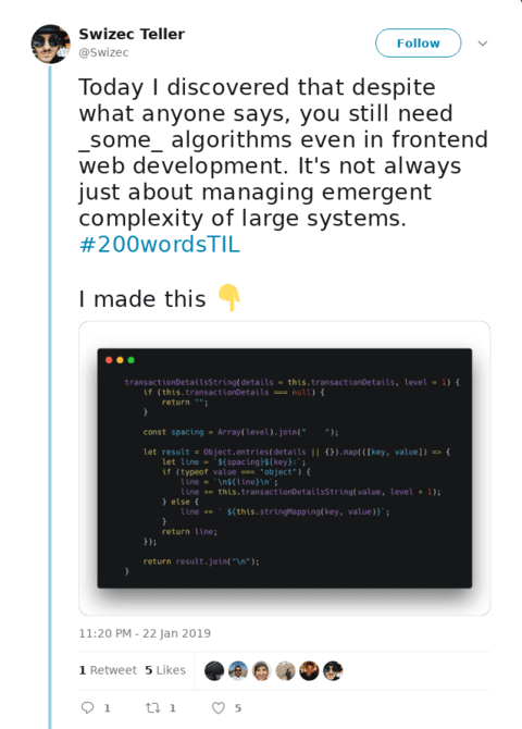 https://twitter.com/Swizec/status/1087973312288952322