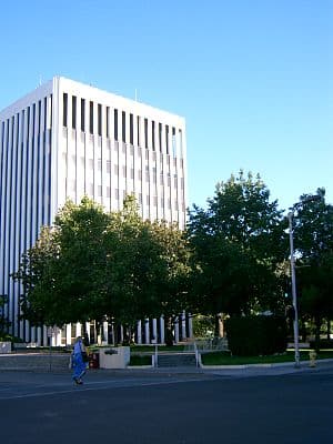 Photograph of Palo Alto City Hall. Photograph of Palo Alto City Hall.