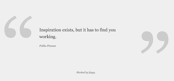 Inspiration exists, but it has to find you working. Inspiration exists, but it has to find you working.