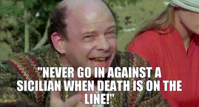 Challenging a Sicilian to a battle of wits