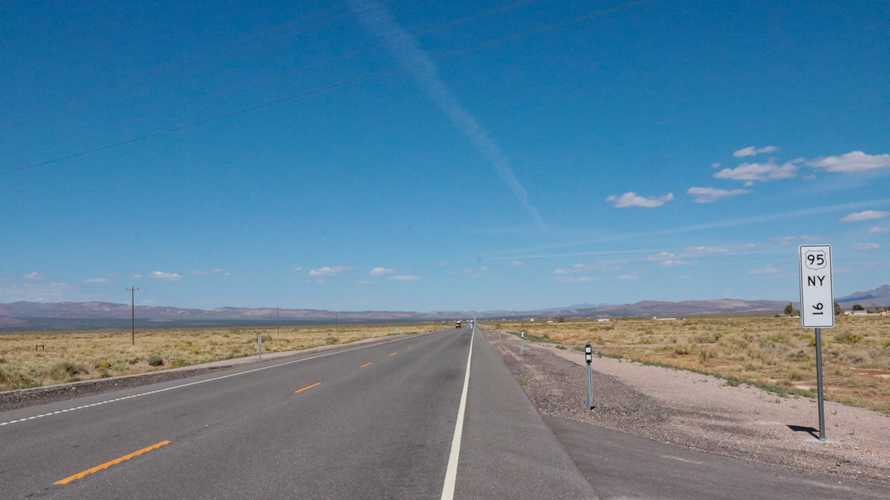 The road to Vegas was endless miles of straight road holding steady at 80mph
