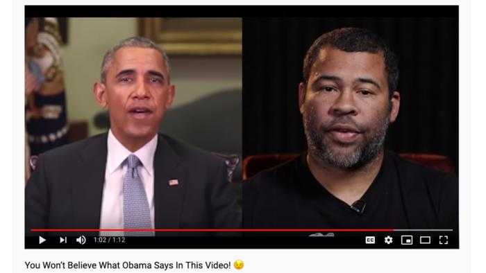 Jordan Peele drives Obama's face