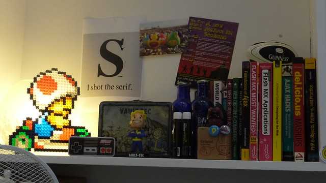 Geek shelf by Aaron Bassett