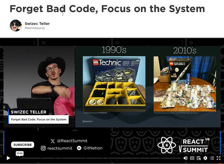 Forget Bad Code, Focus on the System