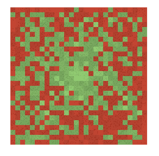 Example about distribution of primes along a spiral