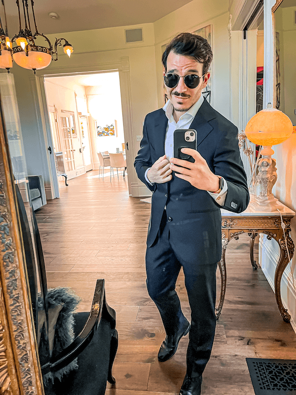 Swizec in a nice suit