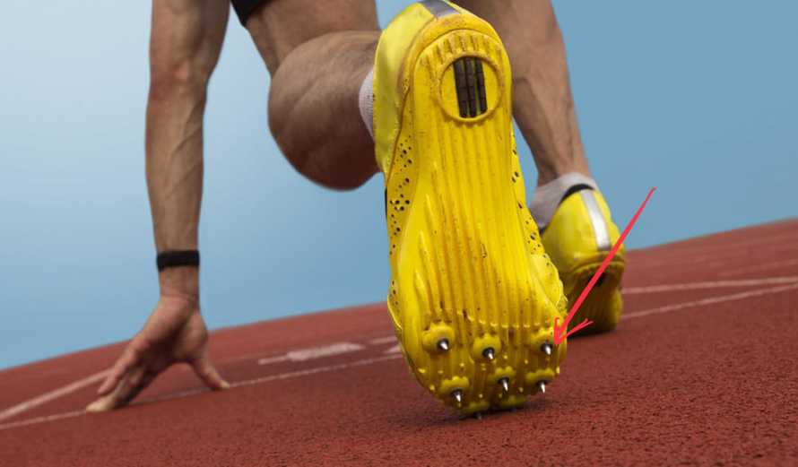 Track running shoe spikes