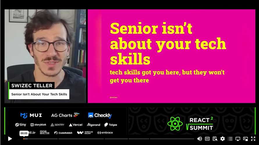 Senior isn't about your tech skills