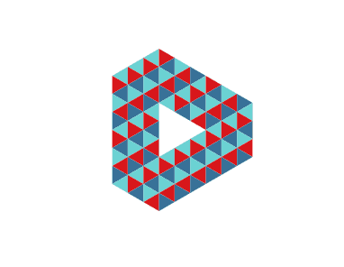 Checkered mess of triangles
