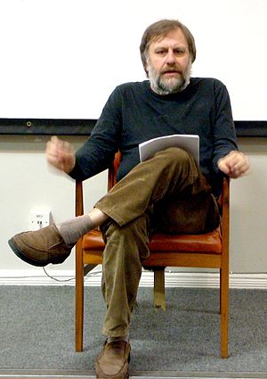 Slavoj Zizek in Liverpool, cropped version of ...