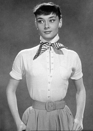 Cropped screenshot of Audrey Hepburn from the ...