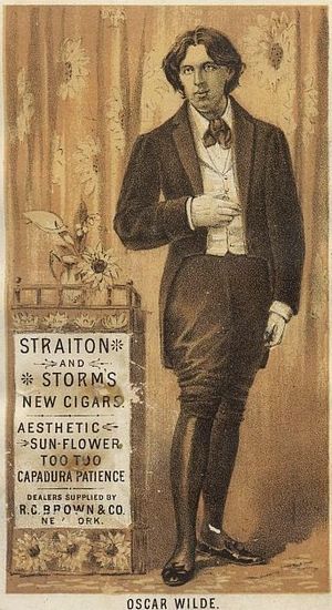 Trade card of a cigar dealer after a photograp...