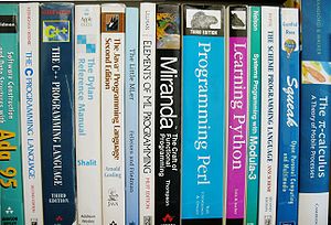 English: A selection of programming language t...