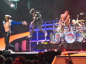 Van Halen performs their song "Jump"...