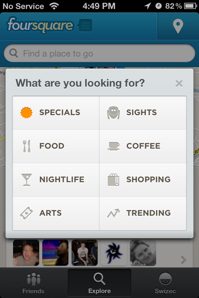 4sq explore topics