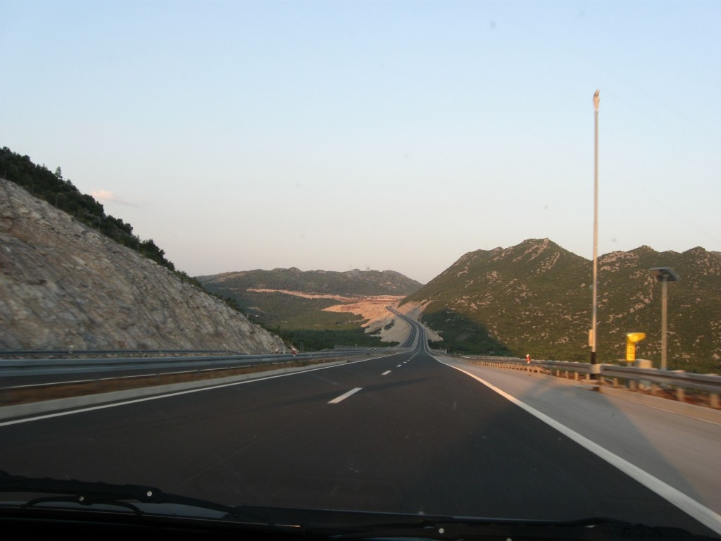 Highway towards Dubrovnik