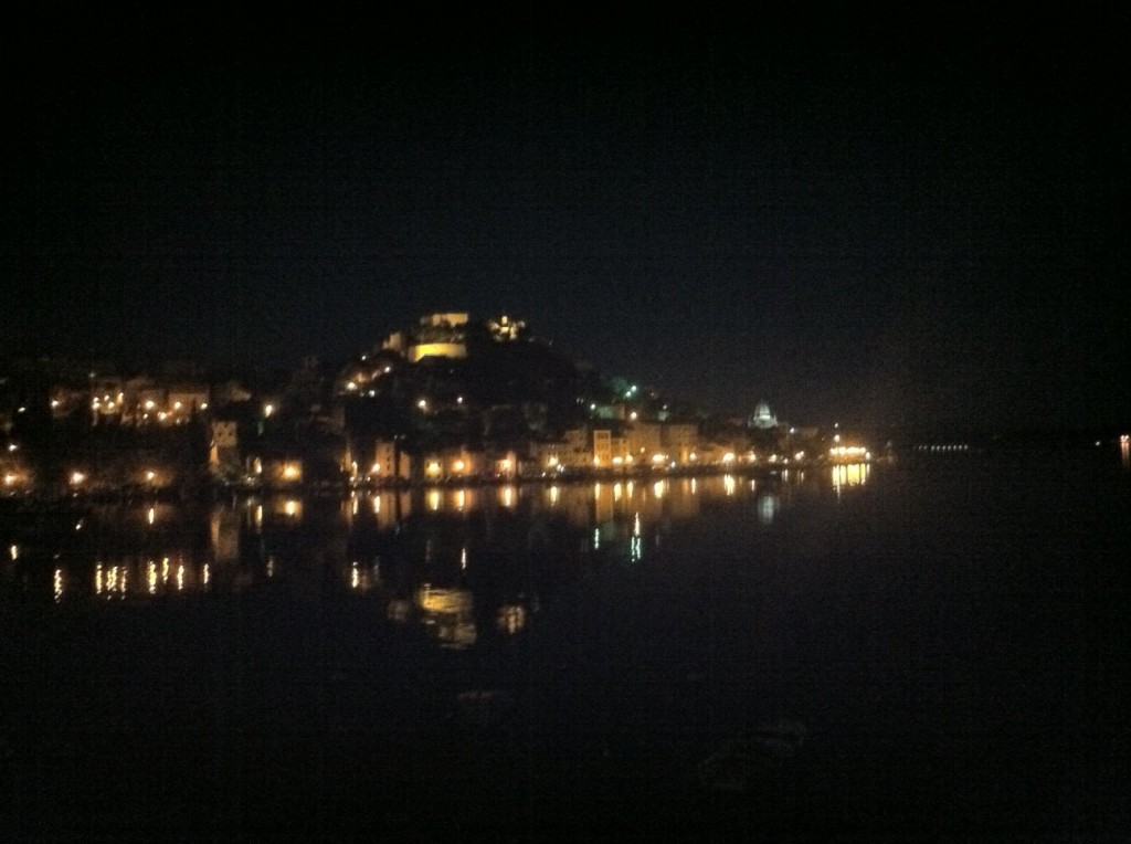 View of Šibenik from the beach