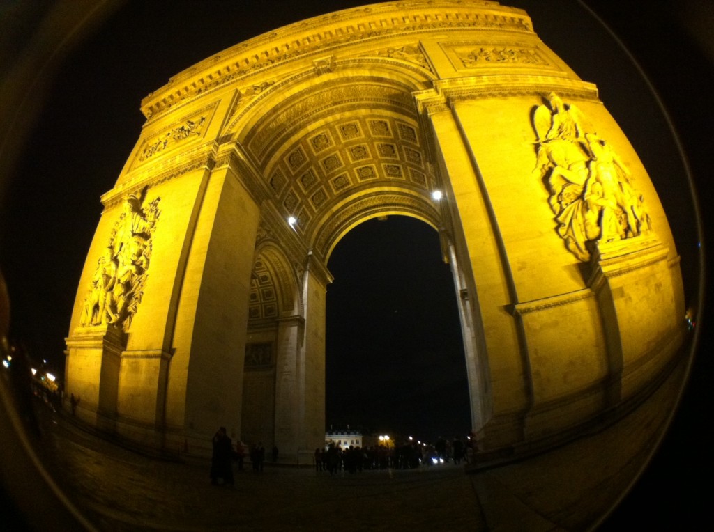 Arc de Triomph in the evening