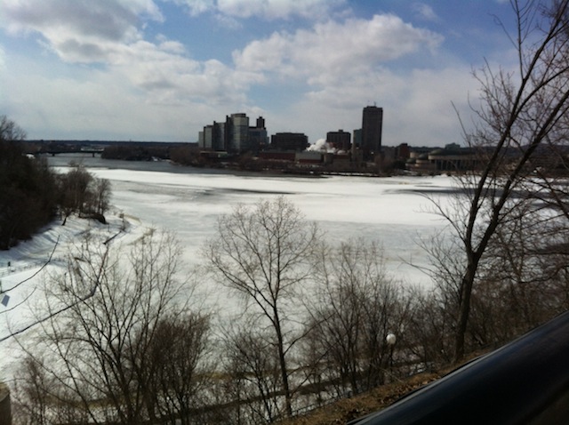 There's a huge confluence of rivers right on the border of Quebec and Ontario