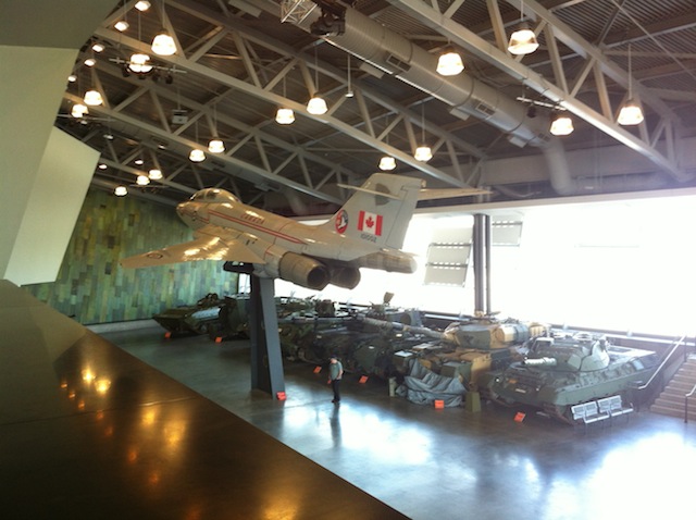 On Thursday I went to the War Museum where there was a jetfighter