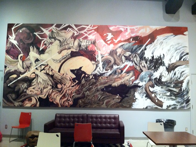 Lounge mural